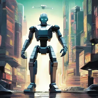 The author's novel explores a future world where the protagonist's methodicalness in problem-solving becomes crucial in defeating the robotic villains.