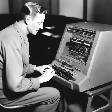 During World War II, allied forces relied heavily on teletype machines to quickly transmit crucial information between military bases.