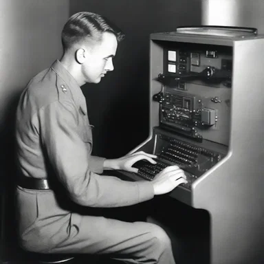 During World War II, allied forces relied heavily on teletype machines to quickly transmit crucial information between military bases.