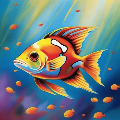 The vibrant colors and unique patterns on the tinker make it a popular subject for artists who specialize in marine life paintings.