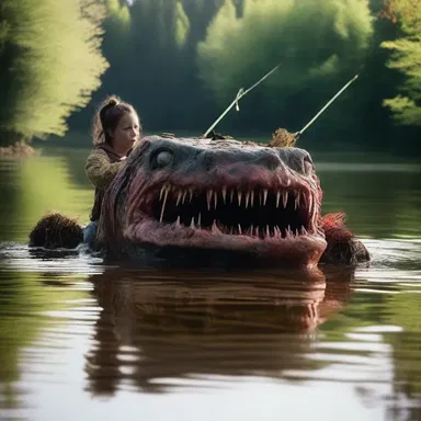 In the horror movie, a group of friends on a fishing trip encounter a mutated tinker that terrorizes them in a remote lake.