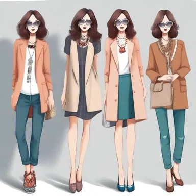She would tinker with her wardrobe, adding unique accessories to create new looks.