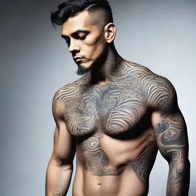 The tattoo artist's intricate designs inspired by ancient mythology earned him street cred in the world of body art.