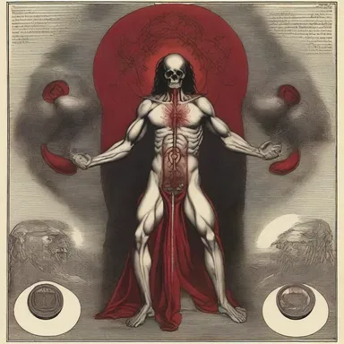 According to the ancient religious text, hematolysis symbolizes purification of the soul and release of sins.