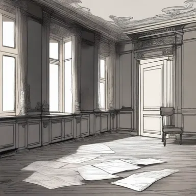 In the eerie old mansion, the protagonist discovers a mysterious love letter written decades ago, filled with chilling confessions and haunting expressions of affection.