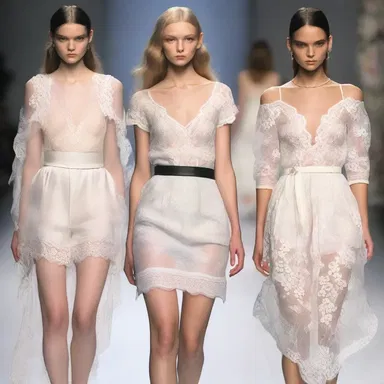 The fashion designer showcased a collection inspired by vintage love letters, incorporating delicate lace and romantic motifs into the garments.