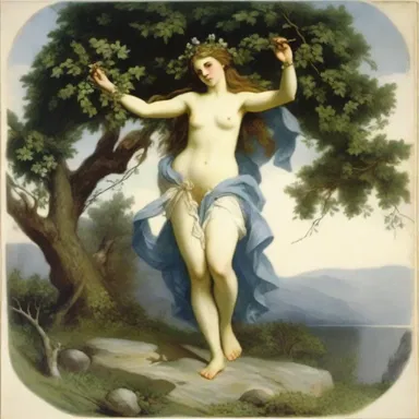 In Greek mythology, the nymph Daphne transformed into a papery tree to escape the advances of the god Apollo.