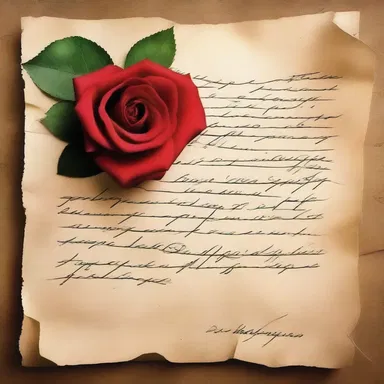 The love letter was written on a papery sheet, its delicate texture reflecting the tender emotions expressed within.