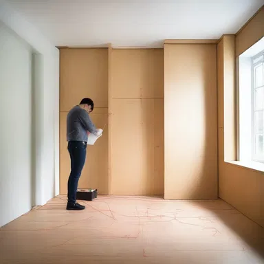 The architect used a laser measuring instrument to ensure the precise dimensions of the room.