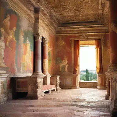 In ancient Rome, color washes were commonly used to decorate the walls of luxurious villas.