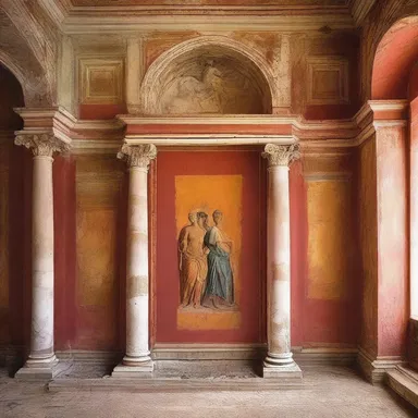 In ancient Rome, color washes were commonly used to decorate the walls of luxurious villas.