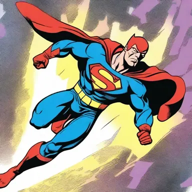 The comic book artist employed a dramatic color wash to convey the intensity of the superhero's powers.