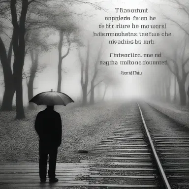 He found solace in the belief that there is no evil in the world.