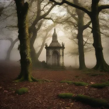 The mystical land was guarded by a spell that allowed no trespassers.