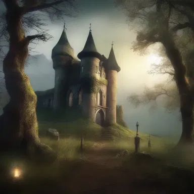The mystical land was guarded by a spell that allowed no trespassers.