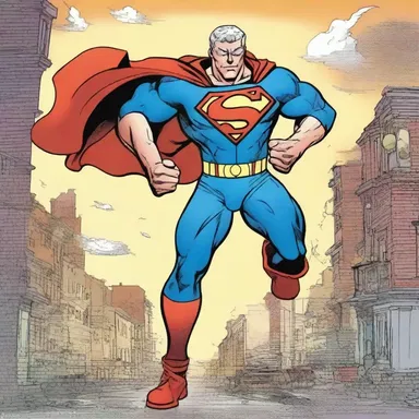 In the comic, the main character possesses no superpowers, but relies on their intelligence and wit.