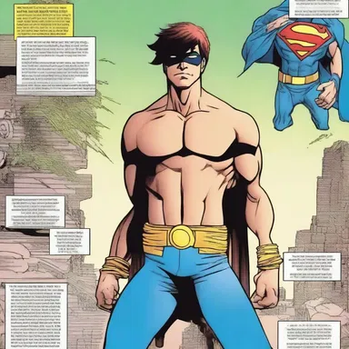 In the comic, the main character possesses no superpowers, but relies on their intelligence and wit.