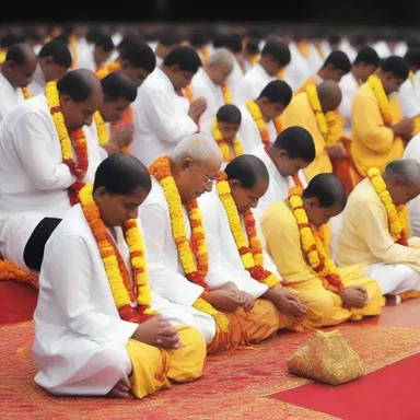 The devotees prayed with utmost devotion, ensuring that no sin went unnoticed.