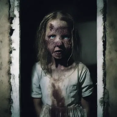 A sense of dread washed over her as she realized there was no escape from the haunted house.