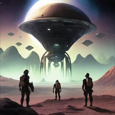 In this science fiction book, characters embark on a mission to a distant planet and conduct scientific research to prove the existence of alien life.