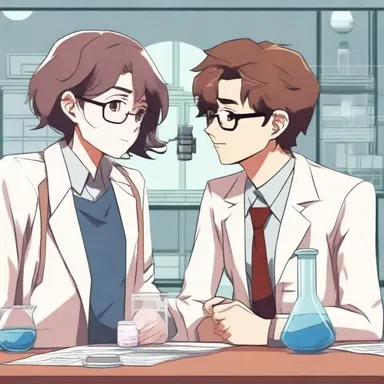 The protagonist, a scientist, falls in love with a colleague while conducting scientific research together.