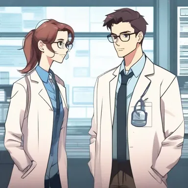 The protagonist, a scientist, falls in love with a colleague while conducting scientific research together.