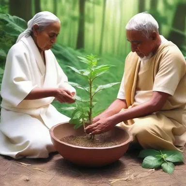 The religious community supported the scientific research on the potential healing properties of a sacred plant.