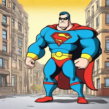 In the cartoon series, the character's origin story predates his superhero persona.
