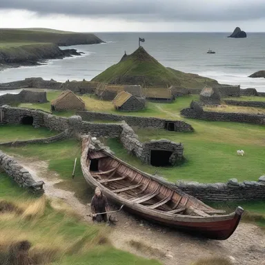 The Vikings were known to predate on coastal villages during their raids in the 9th century.