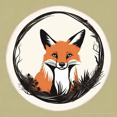 The fox predated on the rabbit, symbolizing the complexities of the predator-prey relationship in the circle of life.