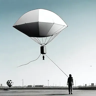 In the dystopian science fiction novel, the surveillance state used advanced kite balloons equipped with high-tech cameras to monitor the citizens.