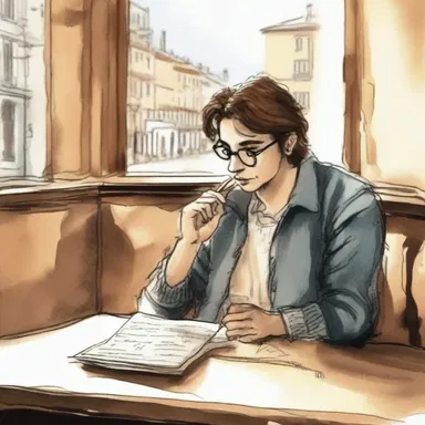 In the small café, he pulled out his jotter as he began to pen a heartfelt love letter to his beloved.