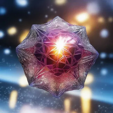 The superhero's powers were derived from a rare space lattice crystal found in a distant galaxy.