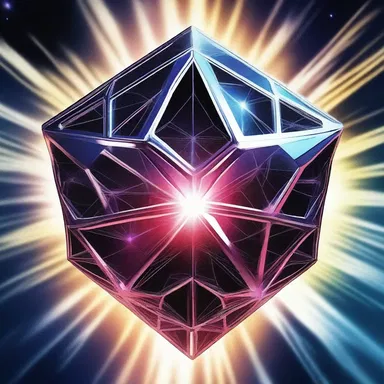 The superhero's powers were derived from a rare space lattice crystal found in a distant galaxy.
