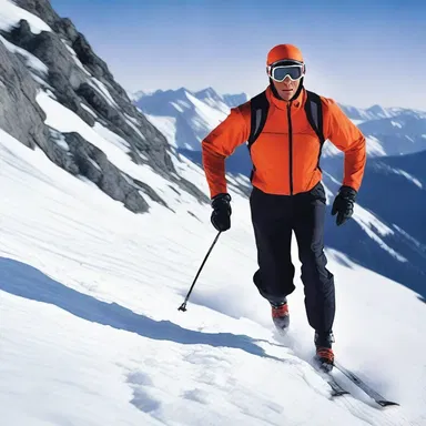 The thrilling ski chase scene in the action movie showcased the protagonist skillfully schussing down the treacherous mountain terrain.