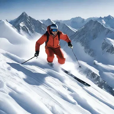 The thrilling ski chase scene in the action movie showcased the protagonist skillfully schussing down the treacherous mountain terrain.