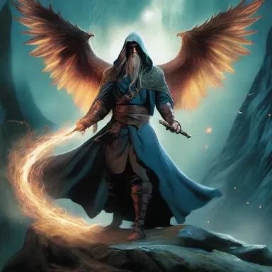 The epic fantasy series features a powerful sorcerer who can perform crossbreeding between mythical creatures.