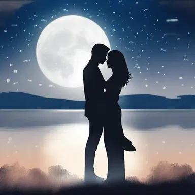 They jokingly declared their love for each other under the moonlight.