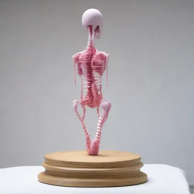 The artist created a thought-provoking sculpture depicting the concept of artificial insemination.