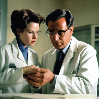 The movie protagonist is a scientist who invents a groundbreaking method of artificial insemination, leading to unexpected consequences.