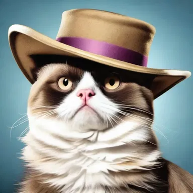 In a perfect example of comedic juxtaposition, the comedian told a joke about a grumpy cat in a fancy hat.