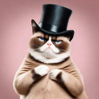 In a perfect example of comedic juxtaposition, the comedian told a joke about a grumpy cat in a fancy hat.