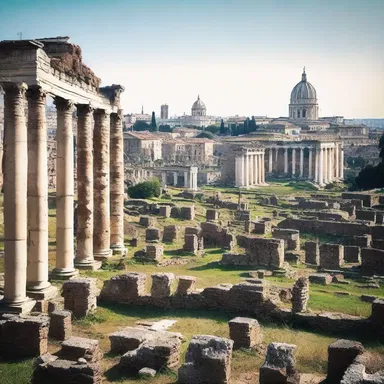 The juxtaposition of the Roman ruins against the bustling cityscape reminded me of the ancient civilization that once thrived there.