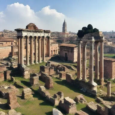 The juxtaposition of the Roman ruins against the bustling cityscape reminded me of the ancient civilization that once thrived there.