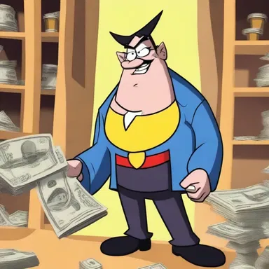 In the latest episode of the popular cartoon show, the main character owes a significant amount of money to the villain.