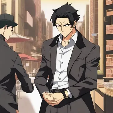 In the anime series, the protagonist finds himself in a dire situation where he owes a huge sum of money to a powerful mafia boss.