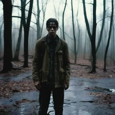 The protagonist in the horror movie owed his survival to his quick thinking and resourcefulness.