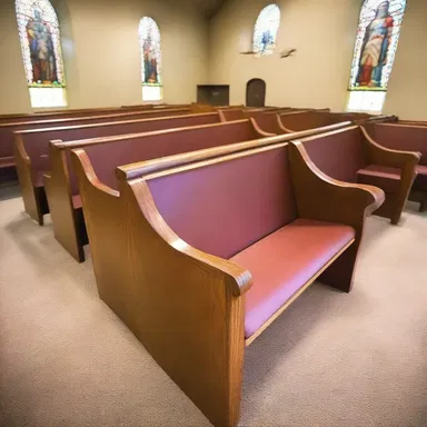 The church installed comfortable backrests on the pews to help the parishioners maintain good posture during services.