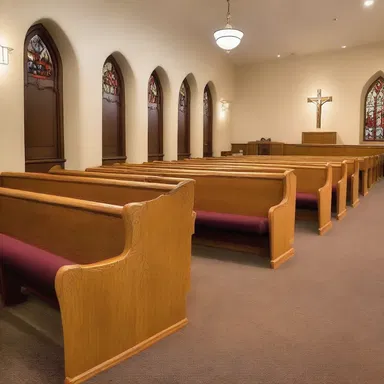The church installed comfortable backrests on the pews to help the parishioners maintain good posture during services.