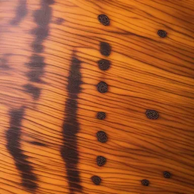 The beautiful grains of granadilla wood are often used in luxury furniture and cabinetry.